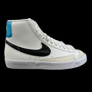 Nike Blazer Mid '77 White Black Blue Shoes DA4086-108 Youth Boy's Sz 6.5 (GS) Y